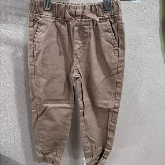Kids Tan Jogger Pants - Picture 1 of 4